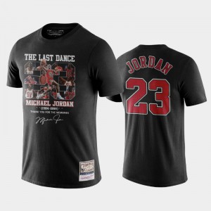 Michael Jordan Chicago Bulls #23 Men's The Last Dance Bulls Memories Signature T-Shirt - Black