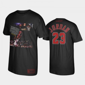 Michael Jordan Chicago Bulls #23 Men's The Last Dance Bulls Memory T-Shirt - Black