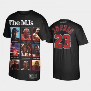 Michael Jordan Chicago Bulls #23 Men's The Last Dance Bulls The MJS on Slam Cover T-Shirt - Black