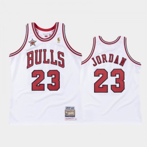Michael Jordan Chicago Bulls #23 Men's All-Star Bulls 1997-98 Authentic Jersey - White