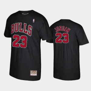 Michael Jordan Chicago Bulls #23 Men's Reload Hardwood Classics T-Shirt - Black