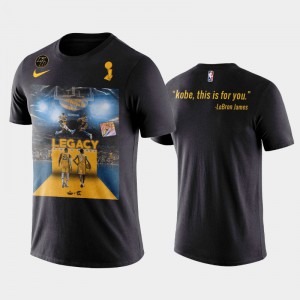 Kobe Bryant Los Angeles Lakers #24 Men's 2020 NBA Finals Champions This is for You 2020 NBA Title T-Shirt - Black