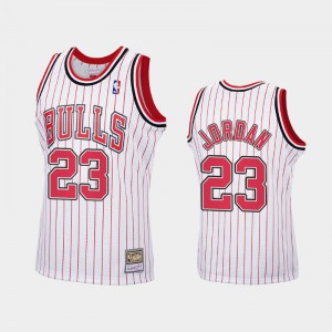 Michael Jordan Chicago Bulls #23 Men's Reload Hardwood Classics Jersey - White